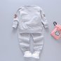 3PCS Baby Kid Toddler Boy Girl Cartoon Bear Jacket Tops Pants Outfit Clothes Set