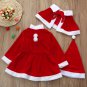 Christmas Baby Kid Toddler Boy Girl Santa Claus Xmas Outfits Costume Clothes Set