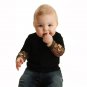 Baby Newborn Kid Boy Tattoo Printed Long Sleeve Romper Jumpsuit Bodysuit Clothes