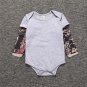 Baby Newborn Kid Boy Tattoo Printed Long Sleeve Romper Jumpsuit Bodysuit Clothes
