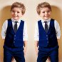 4PCS Baby Kid Toddler Boy Formal Suit Gentleman Costume Party Clothes Set Outfit