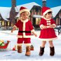 Christmas Baby Kid Toddler Boy Girl Santa Claus Dress Outfit Costume Clothes Set
