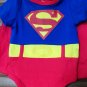 Superman Cartoon Shortsleeves Romper Onesise for Girls Kid Children