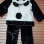 Baby Girl Panda Long Sleeves Tops Snow wear Coat + Pants 2Pcs Outfits Set Clothes