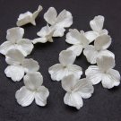 Pearl flower beads clay 1"(2,5cm), 1.4"(3,5cm) Вeads for jewelry making, Flowers making hair pins