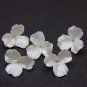 Pearl flower beads clay 1"(2,5cm), 1.4"(3,5cm) &ETH;�eads for jewelry making, Flowers making hair pins