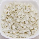 Pearl flowers beads polymer clay, Floral beads 0,4"-0,48"(10-12mm), Supplies beads