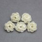 Pearl peony beads polymer clay 0,76"-0,8" (1,9-2,0cm), Handmade flower beads supplies for jewelry