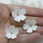 Large Pearl Flowers Beads Five Petals 0,8" ( 2 cm) Craft Flower Beads, Floral beads making jewelry
