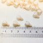 Pearl / Beige Buds Flower Beads 0.4"- 0,48" (10-12mm), Polymer Clay Flower
