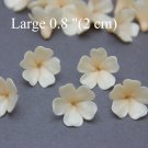 Large Pearl/ Beige Flowers Beads Flowers 0,8" ( 2 cm), Caft flowers making jewelry