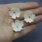 Large Pearl/ Beige Flowers Beads Flowers 0,8" ( 2 cm), Caft flowers making jewelry
