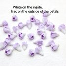 Lilac / White flowers buds making jewelry, Handmade floral beads polymer clay 0.4"- 0,48" (10-12mm)