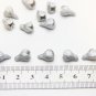 Silver flower buds beads 0.4"- 0,48" (10-12mm), Handmade unique beads making jewelry