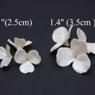 Pearl flower beads for jewelry making 1" (2,5cm), 1.4" (3,5cm), Floral beads polymer clay