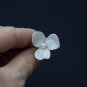 Pearl flower beads for jewelry making 1" (2,5cm), 1.4" (3,5cm), Floral beads polymer clay
