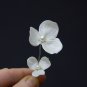 Pearl flower beads for jewelry making 1" (2,5cm), 1.4" (3,5cm), Floral beads polymer clay