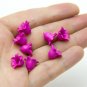 Small Pink Lucite flower beads polymer clay 0,36"-0,4" ( 9-10mm), Pink  floral beads for jewelry
