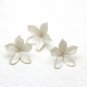 Big five leaf flower polymer clay 3 cm, Floral beads.