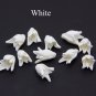 Pearl buds lily flower beads, White flower beads 1.5-1.7cm Floral lilies beads Supplies beads