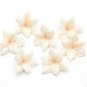 Pearl /Beige Lily flowers Beads Polymer Clay 2-2.5cm,  Lily flowers Supplies handmade beads