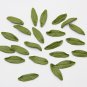 Olive leaves polymer clay, Green leaves beads 0.8"-1" (2cm-2.5 cm), Leaf jewelry supplies