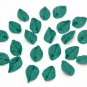 Small Emerald Green Leaves Polymer Clay 0.4"-0.48"(1cm- 1.2cm), Dark Green Leaves Jewelry Making
