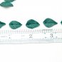 Small Emerald Green Leaves Polymer Clay 0.4"-0.48"(1cm- 1.2cm), Dark Green Leaves Jewelry Making