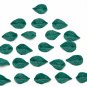 Small Emerald Green Leaves Polymer Clay 0.4"-0.48"(1cm- 1.2cm), Dark Green Leaves Jewelry Making