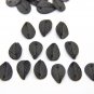 Black Leaf Beads Polymer Clay 0.52" -0.6"(1.3cm-1.5cm),Crafts Leaf Jewelry Making