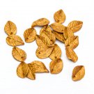 Small Gold Leaves Polymer Clay 0.52"-0.6"(1.3cm-1.5cm), Gold Craft Leаf Polymer Clay Jewelry Making