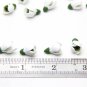 Snowdrops Flowers Beads Polymer Clay Beads White Handmade Beads Jewelry supplies