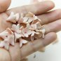 Pink Beige Flowers Beads 0.36-0,4" (9-10mm),Flower Beads Polymer Clay making jewelry
