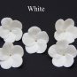 Pearl Flower for jewelry making 1,2" (3 cm), Big five petal flower polymer clay Beads