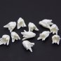 White buds lily flower beads, White flower beads 1.5-1.7cm Floral lilies beads Supplies beads