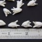 White buds lily flower beads, White flower beads 1.5-1.7cm Floral lilies beads Supplies beads