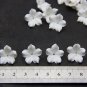 White Flowers making jewelry 0.68"( 1.7 cm), Polymer clay flower beads