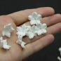 White Flowers making jewelry 0.68"( 1.7 cm), Polymer clay flower beads