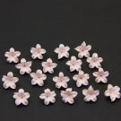 Pink flower beads polymer clay 0,48"-0,56"(12-14mm), Small flower beads for jewelry making Pink flower beads polymer clay 0,48"-0,56"(12-14mm), Small flower beads for jewelry making