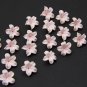 Pink flower beads polymer clay 0,48"-0,56"(12-14mm), Small flower beads for jewelry making