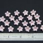 Pink flower beads polymer clay 0,48"-0,56"(12-14mm), Small flower beads for jewelry making