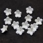 White Flowers making jewelry 0.6"( 1.5 cm), Polymer clay flower beads