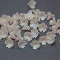 Pearl / Pink Flowers beads polymer clay 0.4"-0.48"( 10-12mm) Floral Beads Making jewelry