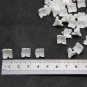 White flowers Beads polymer clay 0.4"-0.48" (10-12mm), Floral beads making jewelry