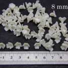 Pearl Small flowers beads 0.8cm, Floral beads with three petals, Supplies beads Pearl Small flowers beads 0.8cm, Floral beads with three petals, Supplies beads