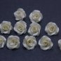 Pearl Roses Beads (5pcs) 0,6"-0,8" (1,5-2cm), Floral rose beads polymer clay
