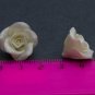 Pearl Roses Beads (5pcs) 0,6"-0,8" (1,5-2cm), Floral rose beads polymer clay