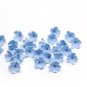 Blue Flower Beads Polymer Clay, 5 Petals Flowers Beads