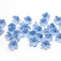 Blue Flower Beads Polymer Clay, 5 Petals Flowers Beads