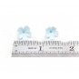 Light Blue Flowers Beads Polymer clay Making Jewelry 9-10mm, Floral  Beads